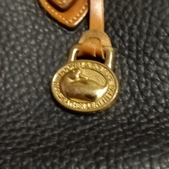 Vintage Dooney and Bourke Satchel All Weather Leather Handbag Purse - Picture 3 of 9